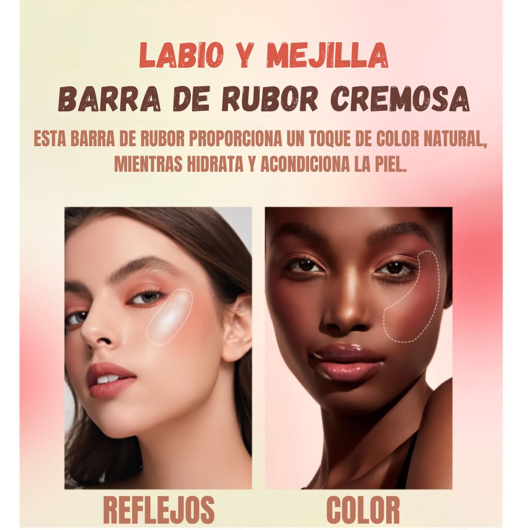 RUBOR EN BARRA-BLUSH GLOW™🛍️¡1+1 GRATIS!🛍️